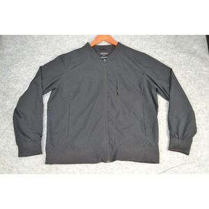 Banana Republic Mens Size L Jacket‎ All Day Everyday Black Stretch bomber jacket